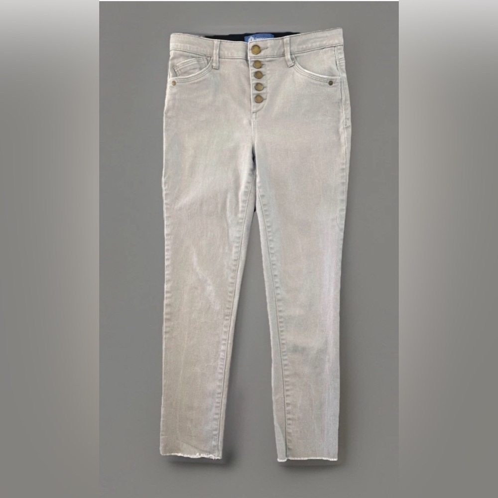 Democracy Ab Solution Equality Skinny Pants Taupe Gray Stretch Size 6 29x28 - Picture 2 of 8